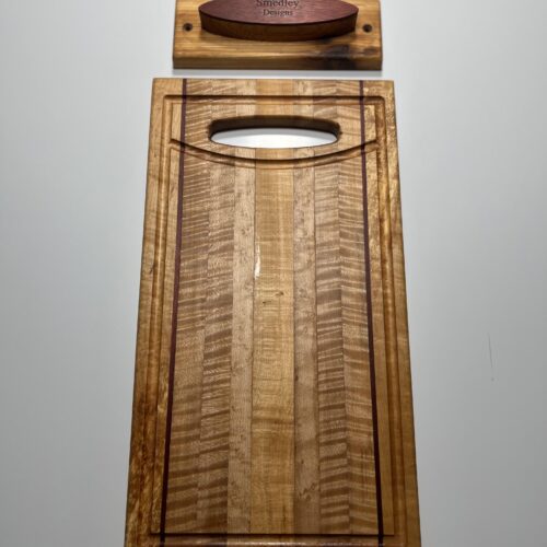 IMG_4746 Maple/Blood Wood 2 Stripe 9"x16.5" x 3/4" SKU #2